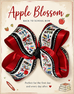 Apple Blossom Bow