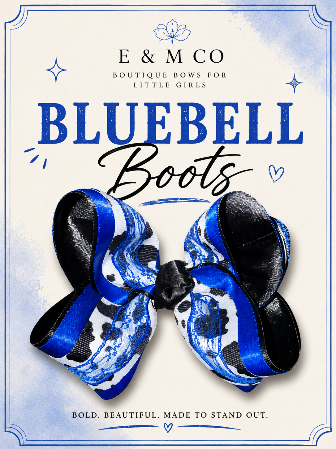 Bluebell Boots Bow