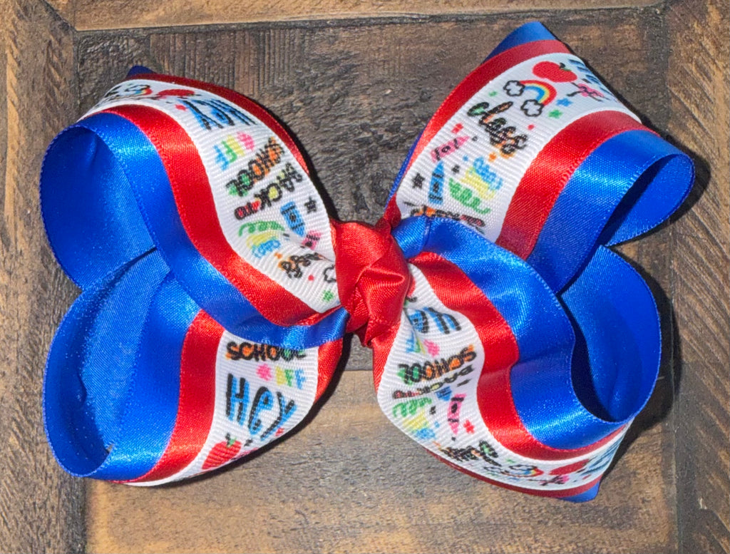 4” School Spirit Bow
