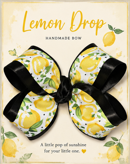 4” Lemon Drop Bow