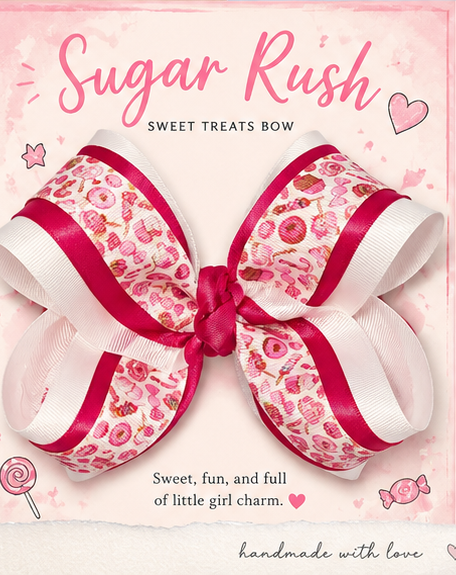 4” Sugar Rush Bow