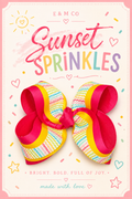 Sunset Sprinkles Bow